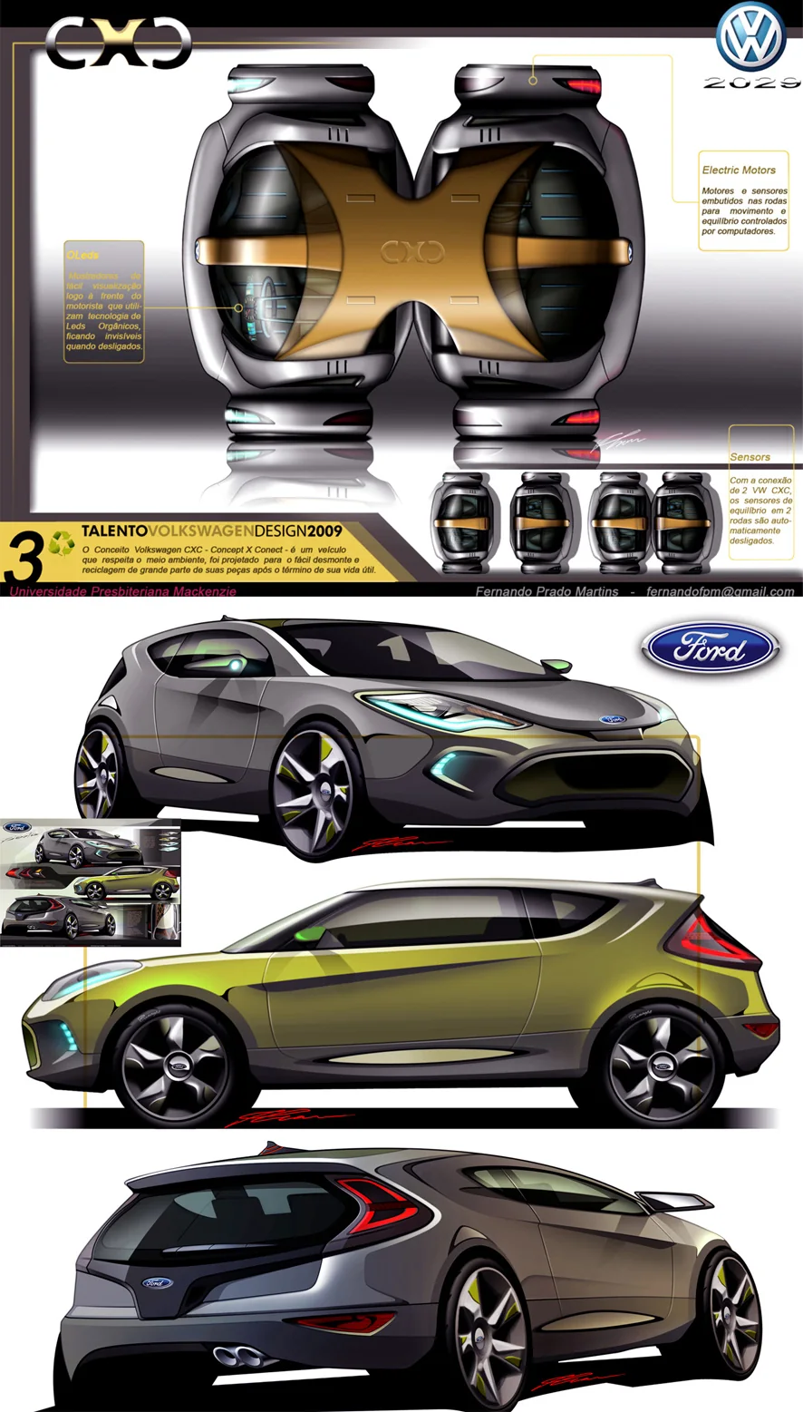 Prancha de variações automotivas